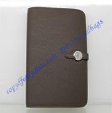 Hermes Dogon Combined Wallet HW508 coffee